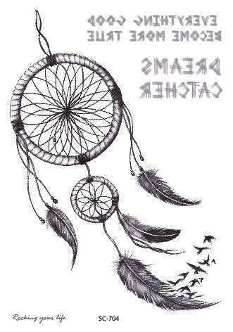Tatuaje Temporal Atrapasueños de Personalidad Moderna - Image 4