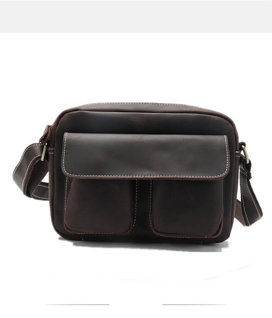 Bolsa Mensajera de Cuero Genuino para Hombre - Estilo Casual Premium - Image 9