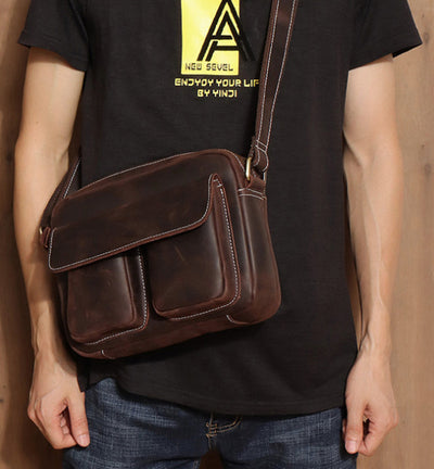 Bolsa Mensajera de Cuero Genuino para Hombre - Estilo Casual Premium - Image 10