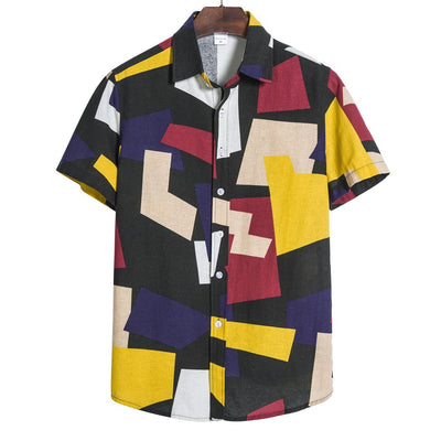 Camisa Estampado Geométrico para Hombre - Image 4