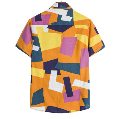 Camisa Estampado Geométrico para Hombre - Image 8
