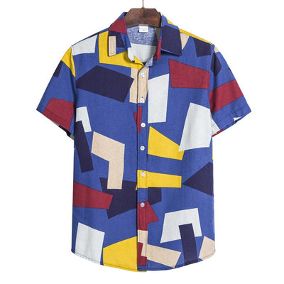 Camisa Estampado Geométrico para Hombre - Image 3