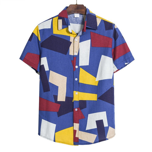 Camisa Estampado Geométrico para Hombre - Image 3