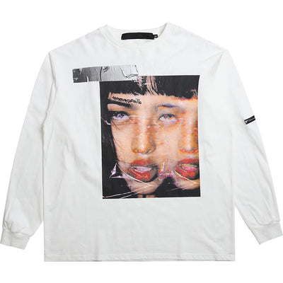 Sudadera Hip-hop Retro Oversized Negra - Camiseta Larga Nicho Urbano - Image 6