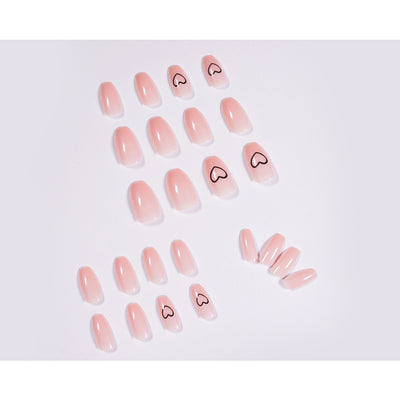 Uñas Postizas Adhesivas Nude Ballet - Impermeables y Removibles - Image 8