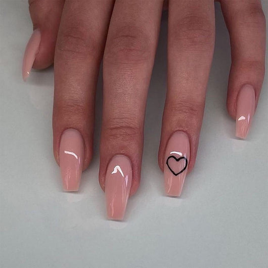 Uñas Postizas Adhesivas Nude Ballet - Impermeables y Removibles - Image 5