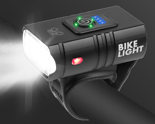 Luces LED para Bicicleta con Pantalla Digital y Alerta Roja de Seguridad - Image 9