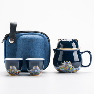 Juego de Té para Viajeros en Cerámica