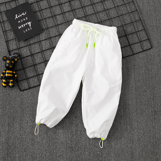Pantalones Deportivos Niños y Niñas Estilo Coreano Cintura Alta Sueltos - Image 7