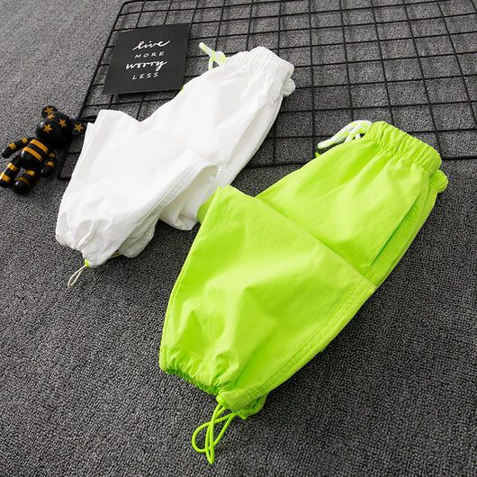 Pantalones Deportivos Niños y Niñas Estilo Coreano Cintura Alta Sueltos - Image 4