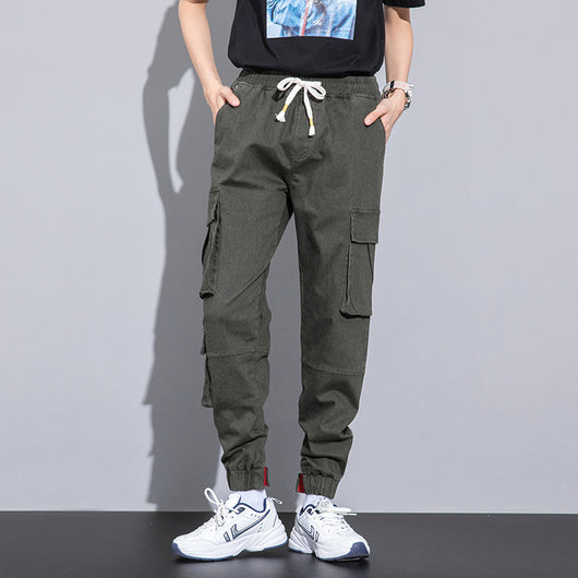 Overol Capri Casual Unisex de Algodón - Estilo Coreano Primavera - Image 5