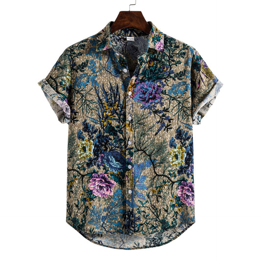 Camisa Manga Larga con Estampado para Hombre