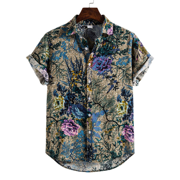 Camisa Manga Larga con Estampado para Hombre
