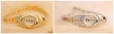 Reloj de Pulsera Dorado con Diamantes para Mujer - Elegancia y Lujo - Image 5