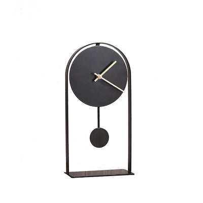 Reloj de Escritorio Decorativo Hierro Forjado Estilo Nórdico Italiano - Image 4