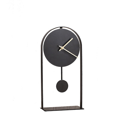 Reloj de Escritorio Decorativo Hierro Forjado Estilo Nórdico Italiano - Image 4