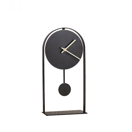 Reloj de Escritorio Decorativo Hierro Forjado Estilo Nórdico Italiano - Image 2