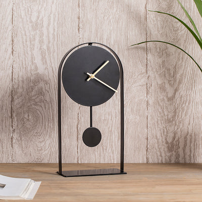 Reloj de Escritorio Decorativo Hierro Forjado Estilo Nórdico Italiano