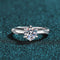 Anillo de Plata 925 Modelo Vibrato Seis Garras - Directo de Fábrica