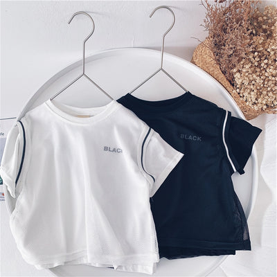 Camisetas Sueltas para Niños con Diseño de Letras y Colores Vibrantes - Image 6