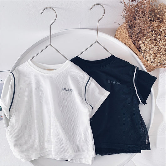 Camisetas Sueltas para Niños con Diseño de Letras y Colores Vibrantes - Image 6