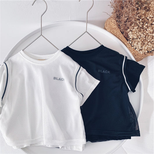 Camisetas Sueltas para Niños con Diseño de Letras y Colores Vibrantes - Image 4
