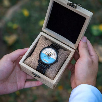 Reloj Automático de Madera para Hombre - Movimiento Mecánico Resistente al Agua - Image 9
