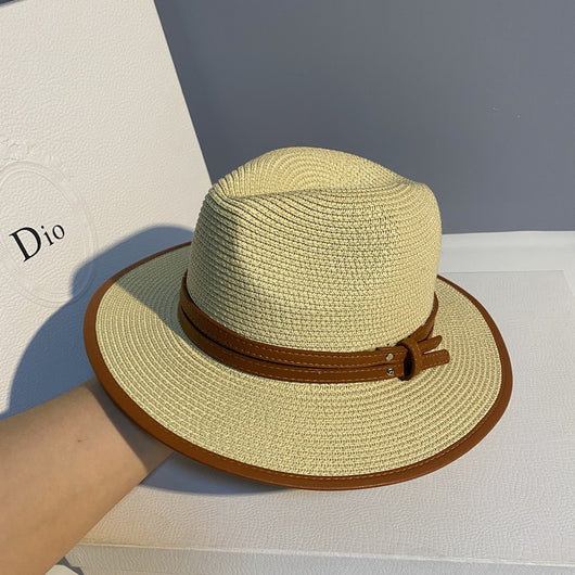 Sombrero de Paja para Playa - Gorro Protector Solar Versátil Unisex - Image 5