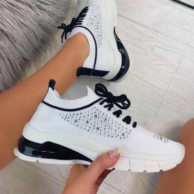 Zapatos Tejidos Grandes con Brillantes para Mujer - Comodidad y Estilo - Image 2