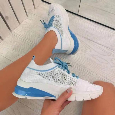 Zapatos Tejidos Grandes con Brillantes para Mujer - Comodidad y Estilo - Image 3