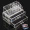 Organizador de Maquillaje Acrílico Transparente con Compartimentos Ajustables