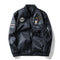 Chaqueta Bomber Estilo Aviador Militar con Cuello de Béisbol - Abrigo Invierno Grueso