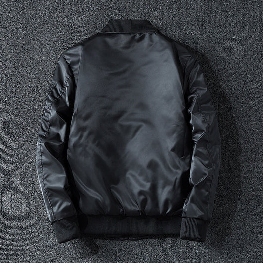 Chaqueta Bomber Estilo Aviador Militar con Cuello de Béisbol - Abrigo Invierno Grueso - Image 4