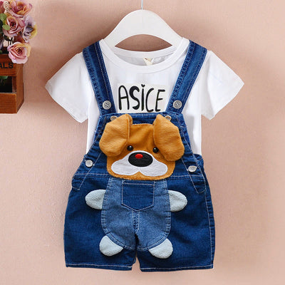 Pantalón Corto Denim con Tirantes para Bebés y Niños - Image 20
