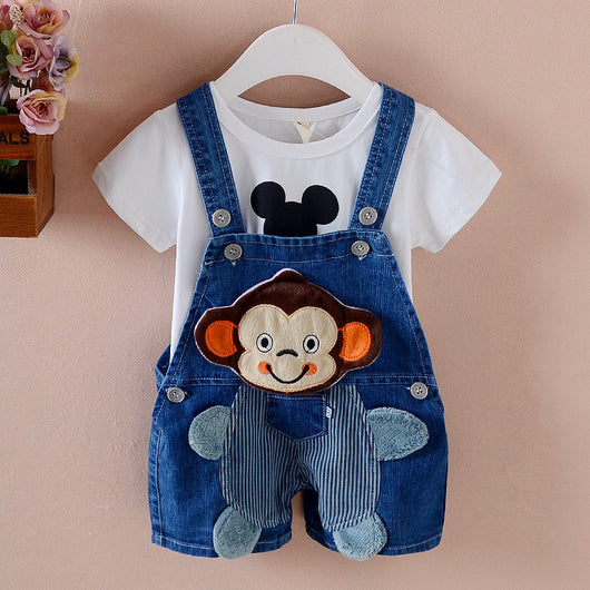 Pantalón Corto Denim con Tirantes para Bebés y Niños - Image 21