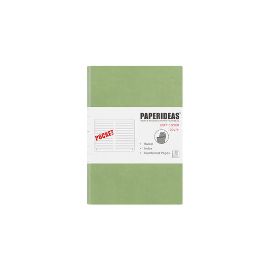 Cuaderno de Cuero Suave A6 - Diario Portátil con Páginas en Blanco