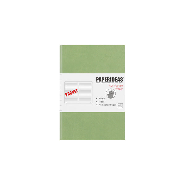Cuaderno de Cuero Suave A6 - Diario Portátil con Páginas en Blanco