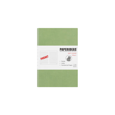 Cuaderno de Cuero Suave A6 - Diario Portátil con Páginas en Blanco