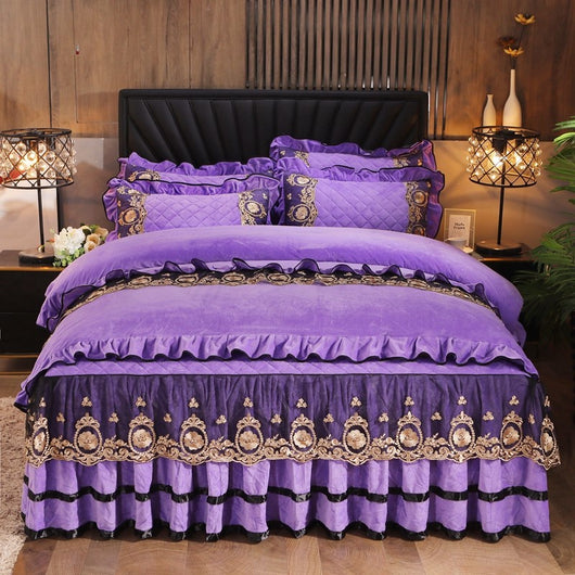 Juego de Cama Completo con Volante Decorativo y Fundas de Almohada - Image 4