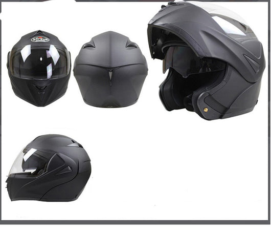 Casco Integral de Fibra de Carbono con Doble Espejo para Moto y Bicicleta Eléctrica - Image 10