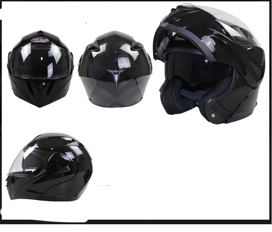 Casco Integral de Fibra de Carbono con Doble Espejo para Moto y Bicicleta Eléctrica - Image 11