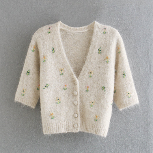 Cardigan Tejido Cuello V - Suéter Versátil y Elegante - Image 10