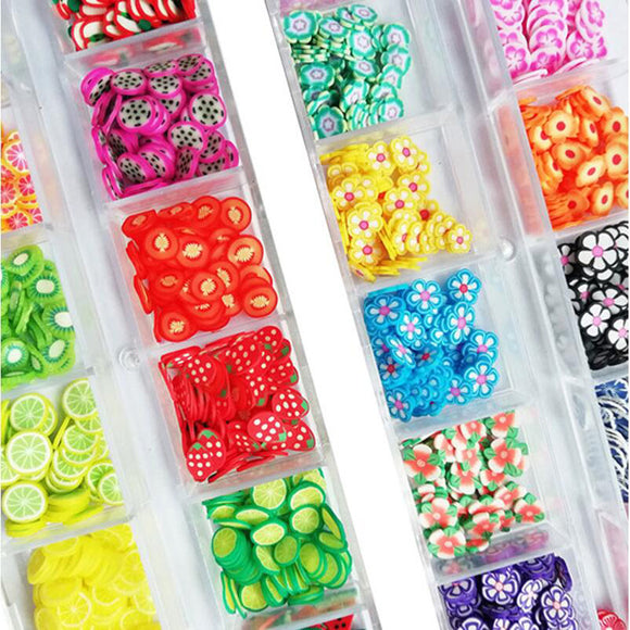 Kit de Arcilla Cristal para Decorar Uñas y Accesorios - Slime DIY con Rellenos de Frutas