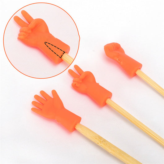 Protectores de Agujas de Tejer Rock Paper Scissors con Agarre Antideslizante - Image 13