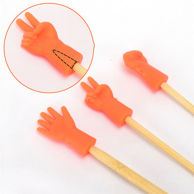 Protectores de Agujas de Tejer Rock Paper Scissors con Agarre Antideslizante - Image 13