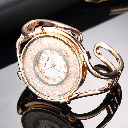 Reloj Pulsera de Moda para Dama - Acero Inoxidable con Diamantes - Image 12