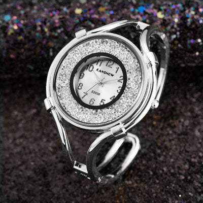Reloj Pulsera de Moda para Dama - Acero Inoxidable con Diamantes - Image 5