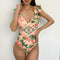 Traje de Baño Enterizo Escote Profundo Sexy para Mujer