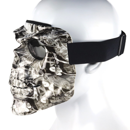Máscara Cráneo para Motociclista con Gafas Integradas - Image 2