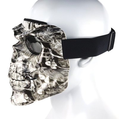 Máscara Cráneo para Motociclista con Gafas Integradas - Image 2